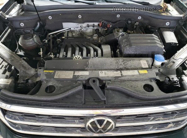 1V2KR2CA2MC501439 2021 VOLKSWAGEN ATLAS Зеленый Вид подкапотного пространства