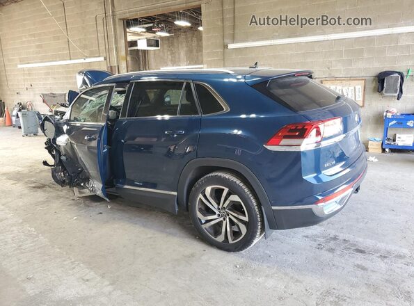 1V2NE2CAXLC218178 2020 VOLKSWAGEN ATLAS Blue Задня ліва чверть
