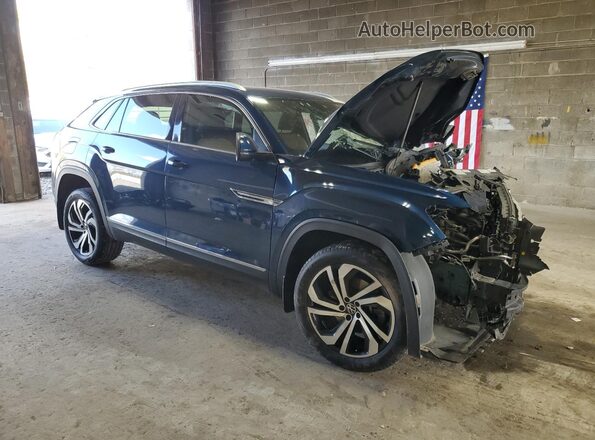 1V2NE2CAXLC218178 2020 VOLKSWAGEN ATLAS Blue Передня права чверть