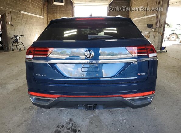 1V2NE2CAXLC218178 2020 VOLKSWAGEN ATLAS Blue Вид ззаду