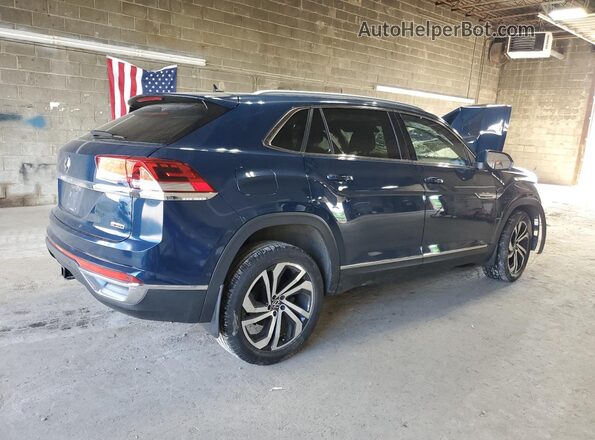 1V2NE2CAXLC218178 2020 VOLKSWAGEN ATLAS Blue Задня права чверть