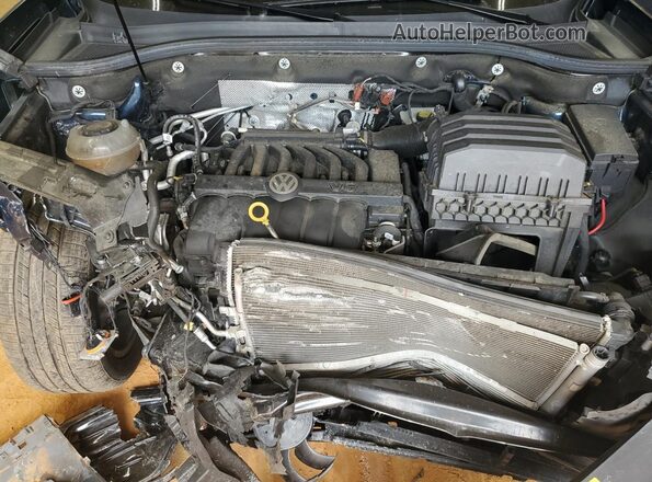 1V2PR2CA9MC549140 2021 VOLKSWAGEN ATLAS Blue ძრავის განყოფილების ხედი