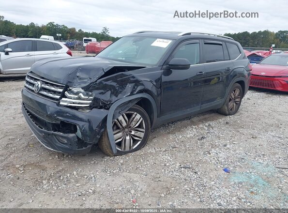 1V2UR2CA4KC569439 2019 VOLKSWAGEN ATLAS Black Передня ліва чверть