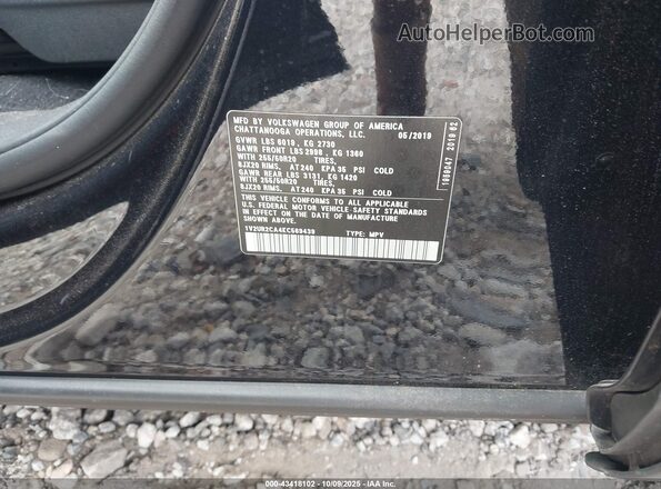 1V2UR2CA4KC569439 2019 VOLKSWAGEN ATLAS Black Вид підкапотного простору
