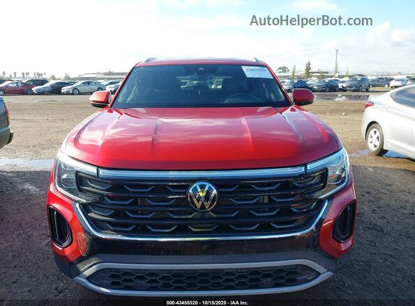 1V2WE2CA2RC240852 2024 VOLKSWAGEN ATLAS Red ხელსაწყოთა პანელის ხედი