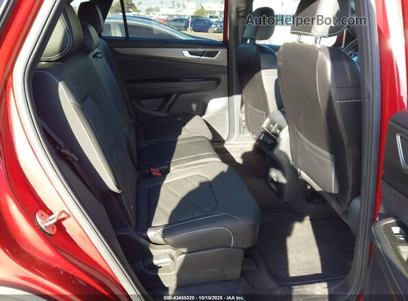 1V2WE2CA2RC240852 2024 VOLKSWAGEN ATLAS Red VIN კოდის სტიკერის ხედი
