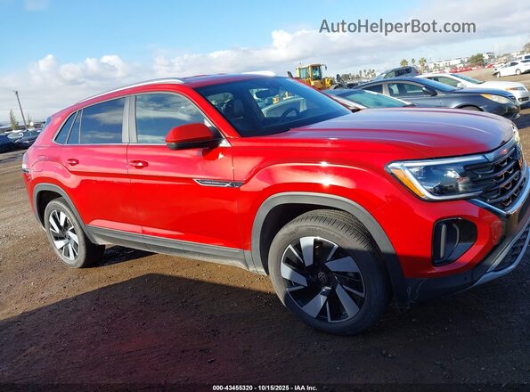1V2WE2CA2RC240852 2024 VOLKSWAGEN ATLAS Red უკანა სალონის ხედი