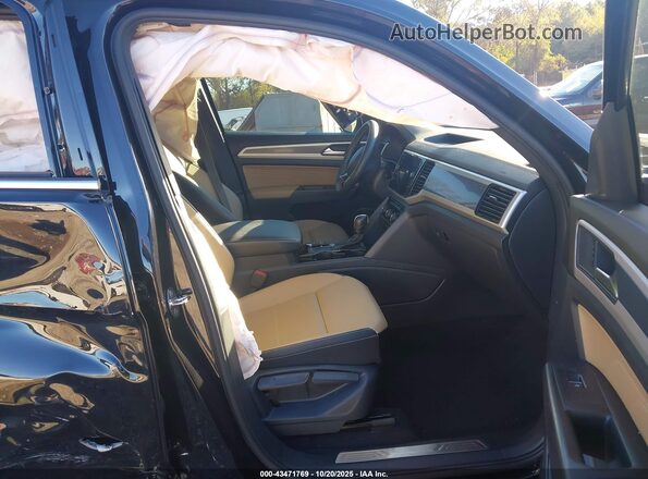 1V2WE2CA6NC217021 2022 VOLKSWAGEN ATLAS Black Widok wnętrza z przodu