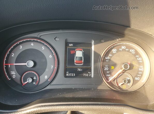 1VWMA7A31LC019673 2020 VOLKSWAGEN PASSAT Black Instrument cluster view
