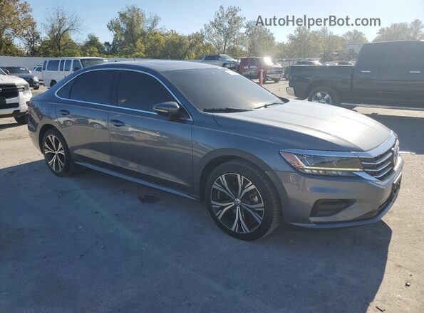 1VWSA7A32MC001028 2021 VOLKSWAGEN PASSAT Серый Передняя правая четверть