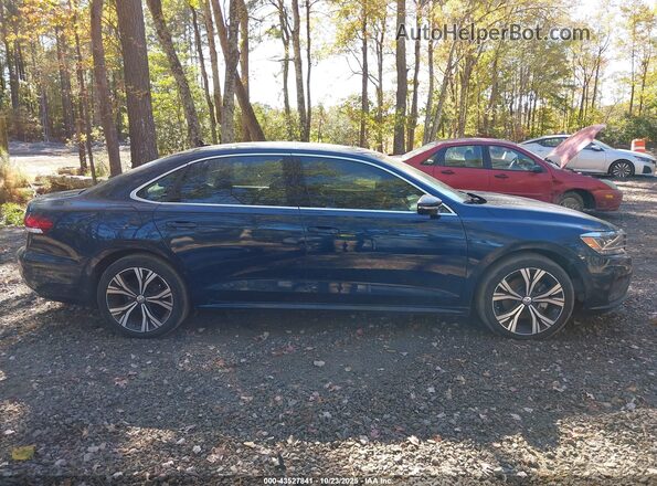 1VWSA7A38NC000922 2022 VOLKSWAGEN PASSAT Blue Widok wnętrza z tyłu