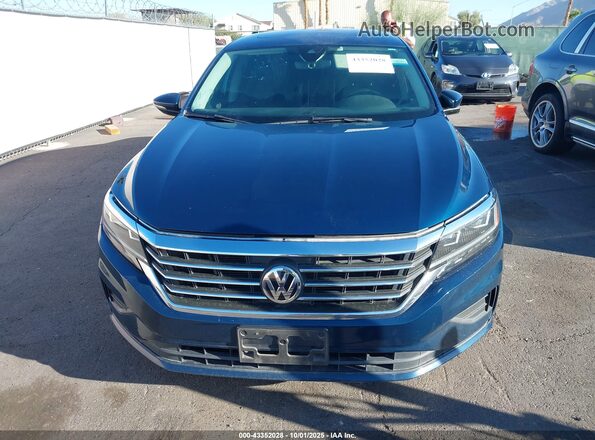 1VWWA7A39LC018778 2020 VOLKSWAGEN PASSAT Blue Widok z przodu