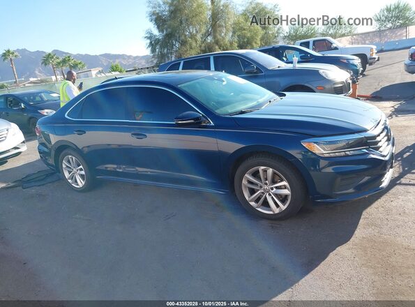 1VWWA7A39LC018778 2020 VOLKSWAGEN PASSAT Blue Widok zestawu wskaźników