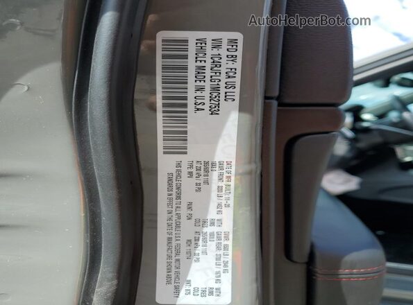 1C4RJFLG1MC527534 2021 JEEP GRAND Gray Սալոնի 360 աստիճան տեսք