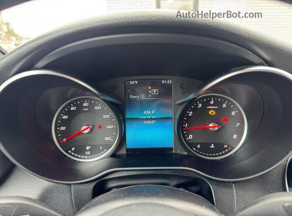 WDC0G8DB8LF724438 2020 MERCEDES-BENZ GLC-CLASS White Instrument cluster view