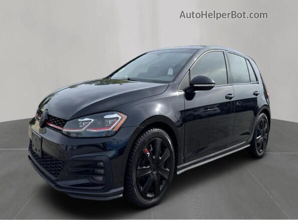 3VW5T7AU5KM014139 2019 VOLKSWAGEN GTI Black Задня права чверть
