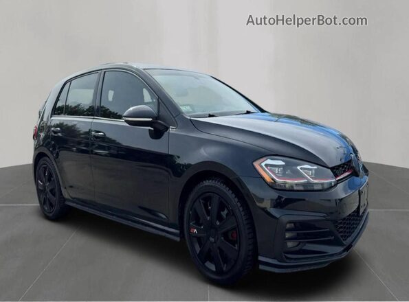 3VW5T7AU5KM014139 2019 VOLKSWAGEN GTI Black Задня ліва чверть