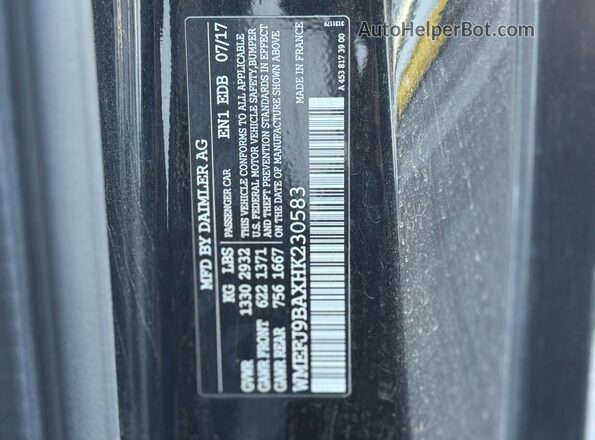 WMEFJ9BAXHK230583 2017 SMART FORTWO Orange Rear interior view