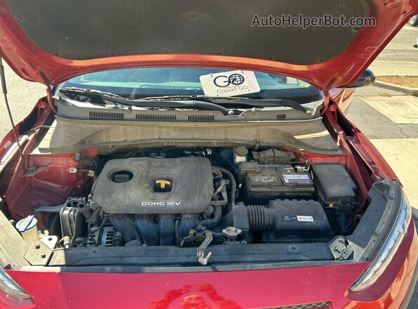 KM8K2CAA3LU471726 2020 HYUNDAI KONA Red წინა პანელის ხედი