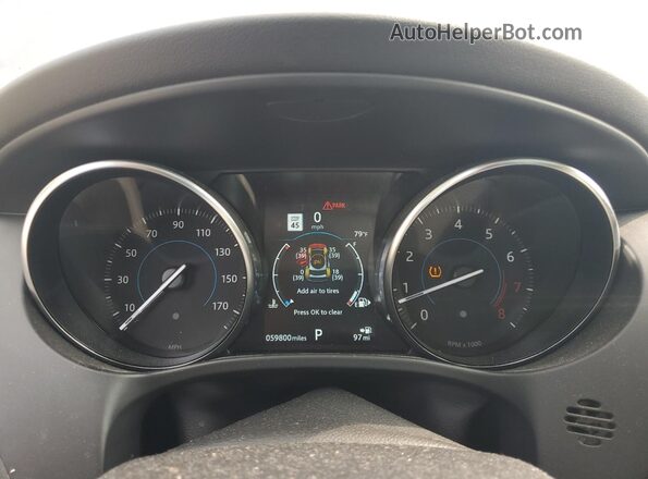 SADCJ2FX5LA618430 2020 JAGUAR F-PACE Blue Вид щитка приладів