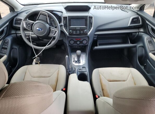 4S3GTAB64L3734205 2020 SUBARU IMPREZA White Instrument cluster view