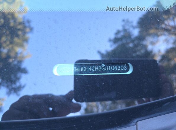 KMHGH4JH8GU104303 2016 HYUNDAI EQUUS Белый Вид задней части салона