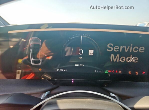 50EA1TEA6PA005045 2023 LUCID AIR Maroon Instrument cluster view
