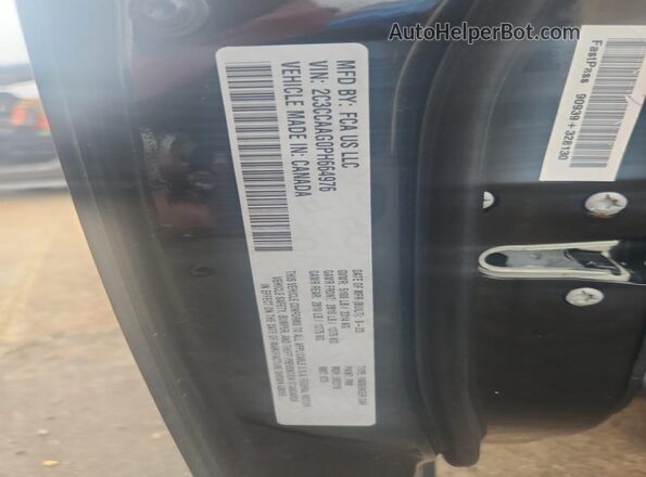 2C3CCAAG0PH664976 2023 CHRYSLER 300 Black VIN კოდის სტიკერის ხედი