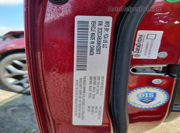 2C3CCABG6NH228872 2022 CHRYSLER 300 Burgundy Widok komory silnika