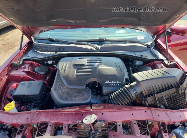 2C3CCABG6NH228872 2022 CHRYSLER 300 Burgundy Widok wnętrza z tyłu