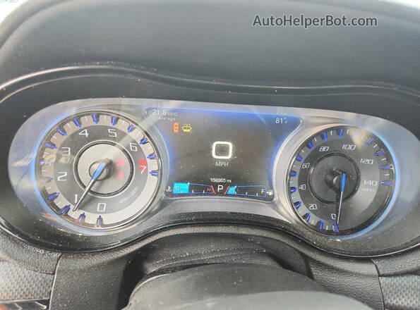 2C3CCABGXGH135386 2016 CHRYSLER 300 Black Вид щитка приладів