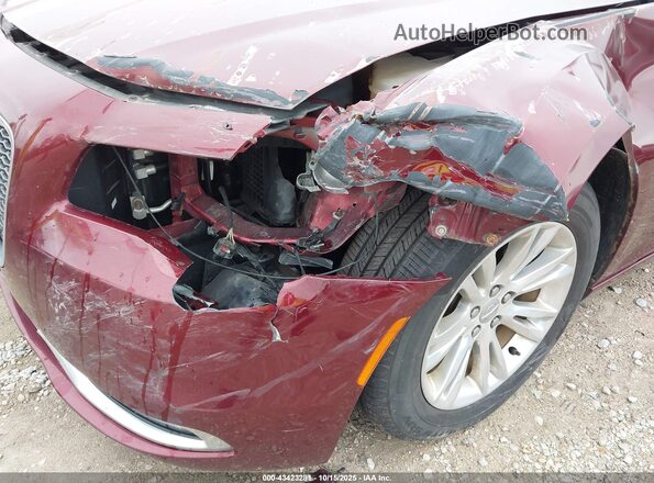 2C3CCAEG3GH212059 2016 CHRYSLER 300 Maroon Widok z przodu