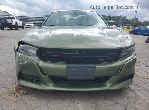 2C3CDXBG1LH152961 2020 DODGE CHARGER Green Front view