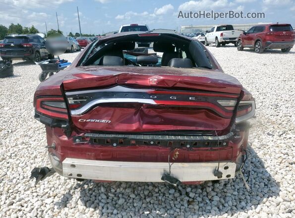 2C3CDXBG1LH237220 2020 DODGE CHARGER Maroon Rear view
