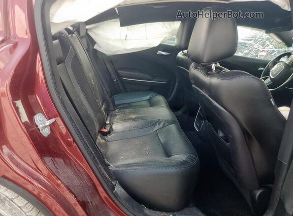 2C3CDXBG1LH237220 2020 DODGE CHARGER Maroon Rear seats view