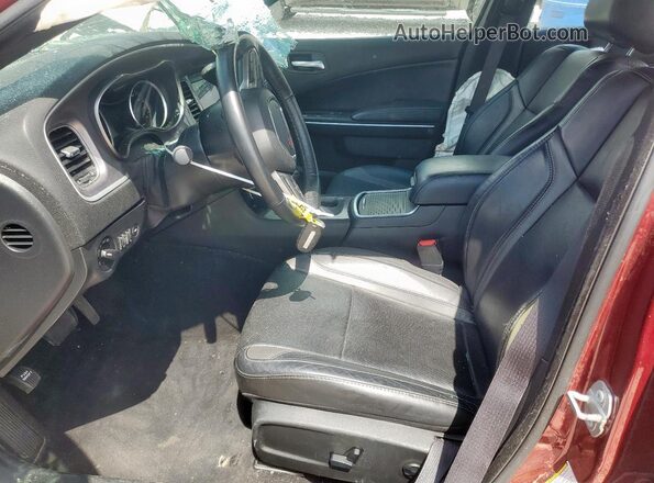 2C3CDXBG1LH237220 2020 DODGE CHARGER Maroon Front interior view