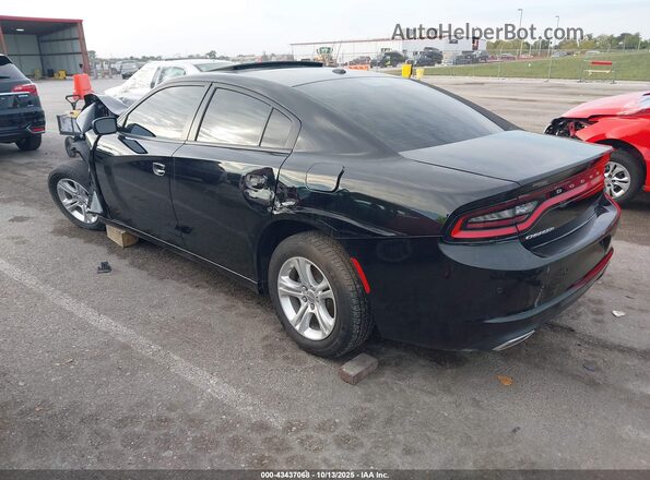 2C3CDXBG1NH208142 2022 DODGE CHARGER Black უკანა მარცხენა