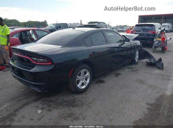 2C3CDXBG1NH208142 2022 DODGE CHARGER Black უკანა მარჯვენა