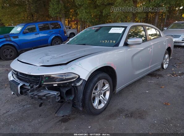 2C3CDXBG5NH143134 2022 DODGE CHARGER Silver Առջևի ձախ երեք քառորդ տեսարան