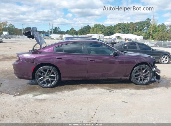 2C3CDXBG5NH161732 2022 DODGE CHARGER Фиолетовый Вид задней части салона