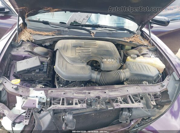 2C3CDXBG5NH161732 2022 DODGE CHARGER Фиолетовый Вид сзади