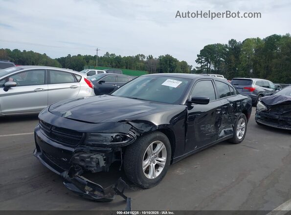2C3CDXBG7LH166914 2020 DODGE CHARGER Black Առջևի ձախ երեք քառորդ տեսարան
