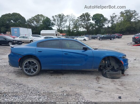 2C3CDXBG7LH249159 2020 DODGE CHARGER Blue Rear interior view