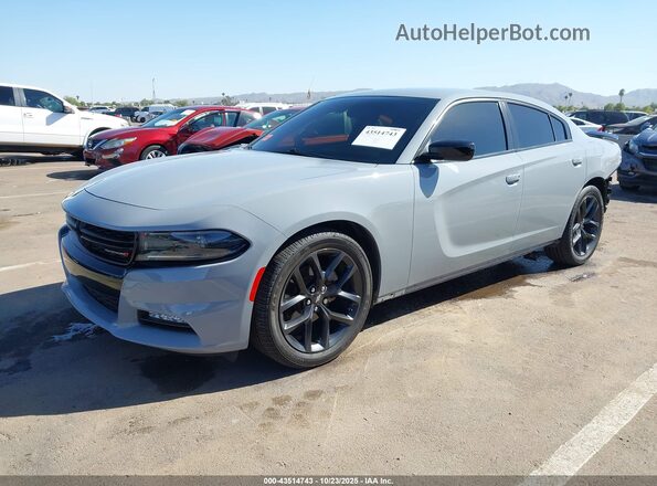 2C3CDXBG7NH120339 2022 DODGE CHARGER Синий Передняя левая четверть