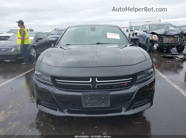 2C3CDXBG9GH109801 2016 DODGE CHARGER Black წინა ხედი