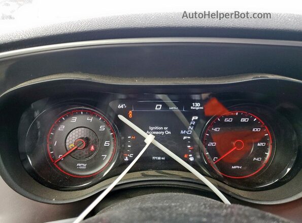 2C3CDXBG9LH177395 2020 DODGE CHARGER Red ხელსაწყოთა პანელის ხედი