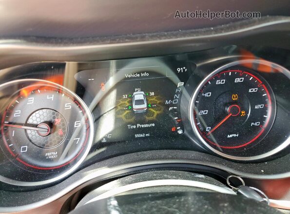 2C3CDXBG9LH187991 2020 DODGE CHARGER Blue Вид щитка приладів