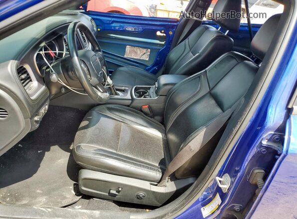 2C3CDXBG9LH187991 2020 DODGE CHARGER Blue Вид салону спереду
