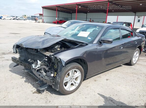 2C3CDXBG9NH255404 2022 DODGE CHARGER Серый Передняя левая четверть