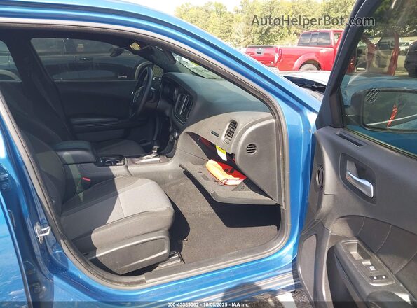 2C3CDXBGXLH249642 2020 DODGE CHARGER Blue Vista interior delantera